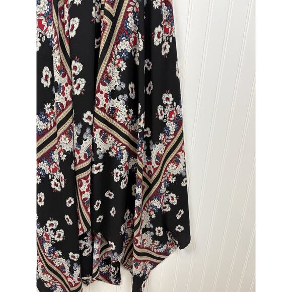 Lulus Women's Maxi Timeless Wrap Dress Black Floral Long‎ Sleeve Size S #142 - Picture 11 of 16